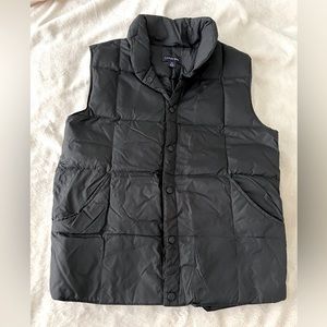 Land’s End Down Puffer Vest - Black - Men’s S